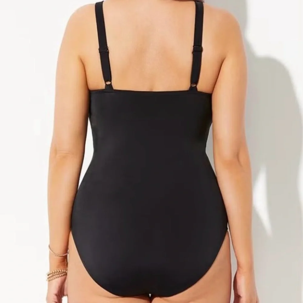 RUCHED UNDERWIRE ONE PIECE SWIMSUIT - Picture 2 of 8